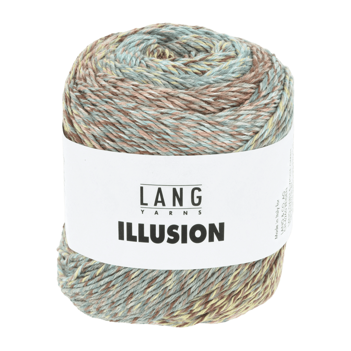 Lang Yarns Sock Yarn Brown / Light Blue / Light Yellow LANGYARNS | Illusion| DK | 1155