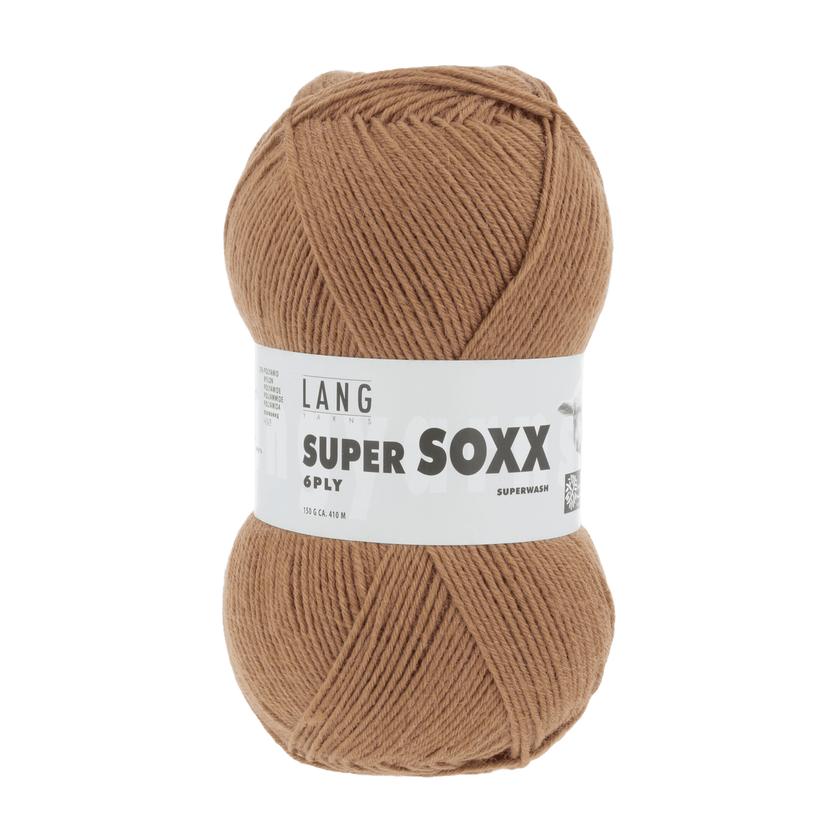 Lang Yarns Sock Yarn Camel LANGYARNS | Sock Yarn | SUPER SOXX | 6-Ply | 907