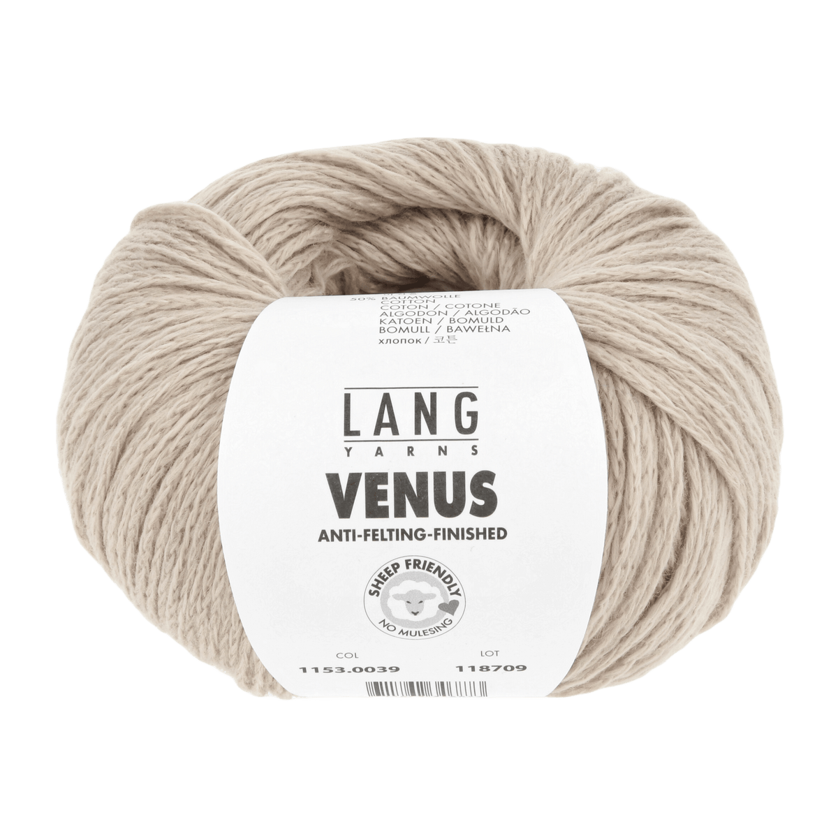 Lang Yarns Sock Yarn Camel LANGYARNS | Venus | DK | 1153