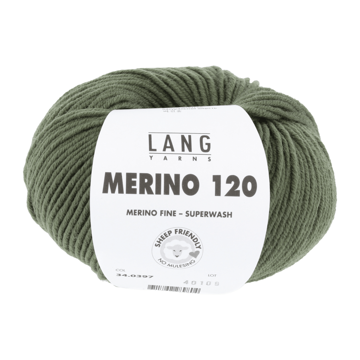 Lang Yarns Sock Yarn Crocodile Green LANGYARNS | Merino 120 | DK | 34