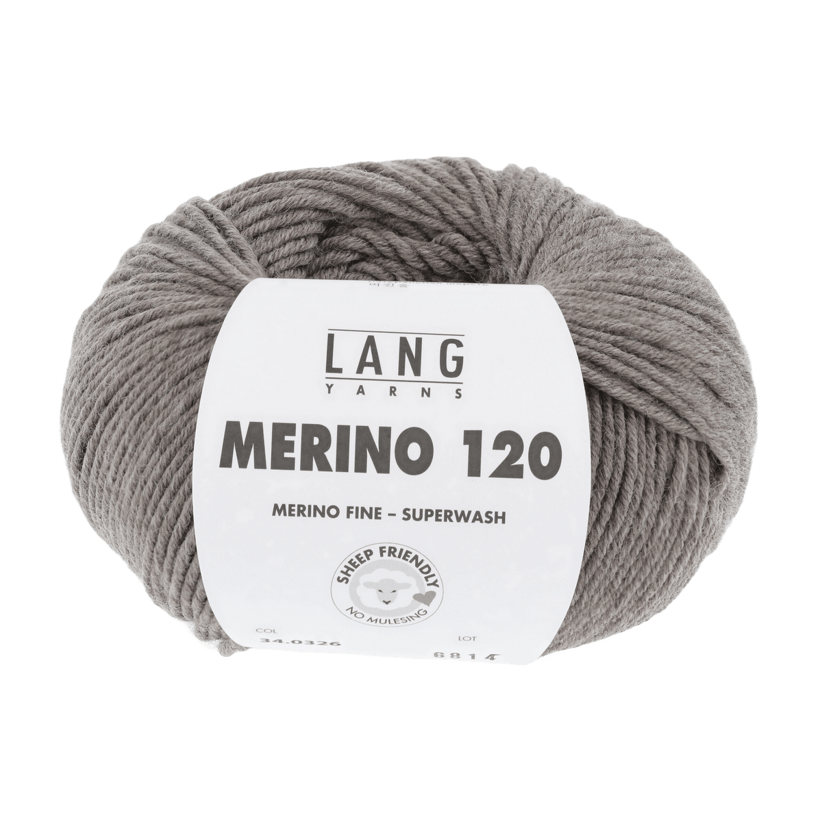 Lang Yarns Sock Yarn Dark Beige Mélange LANGYARNS | Merino 120 | DK | 34