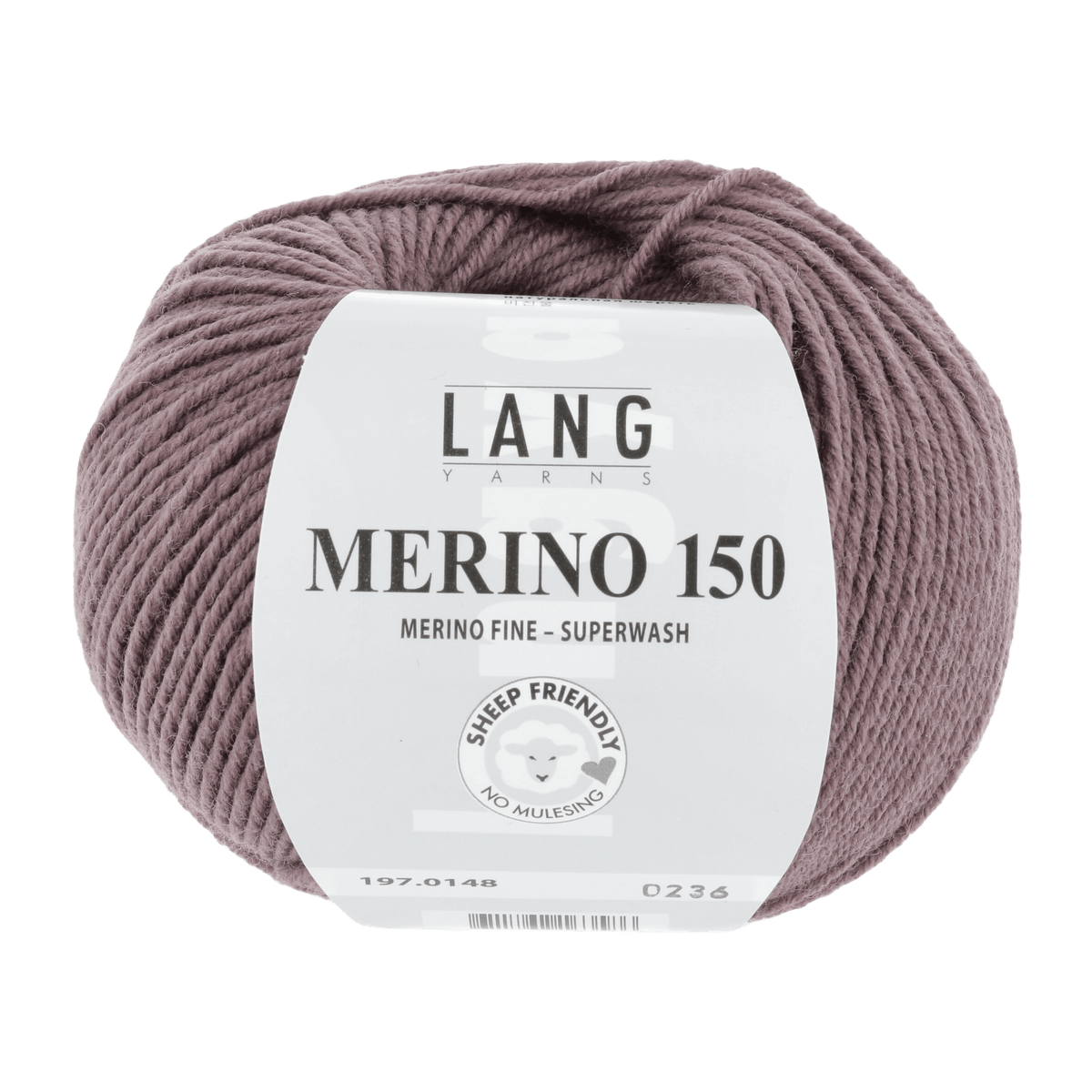 Lang Yarns Sock Yarn Dark Dusky Pink LANGYARNS | Merino 150 | Sock / Baby | 197