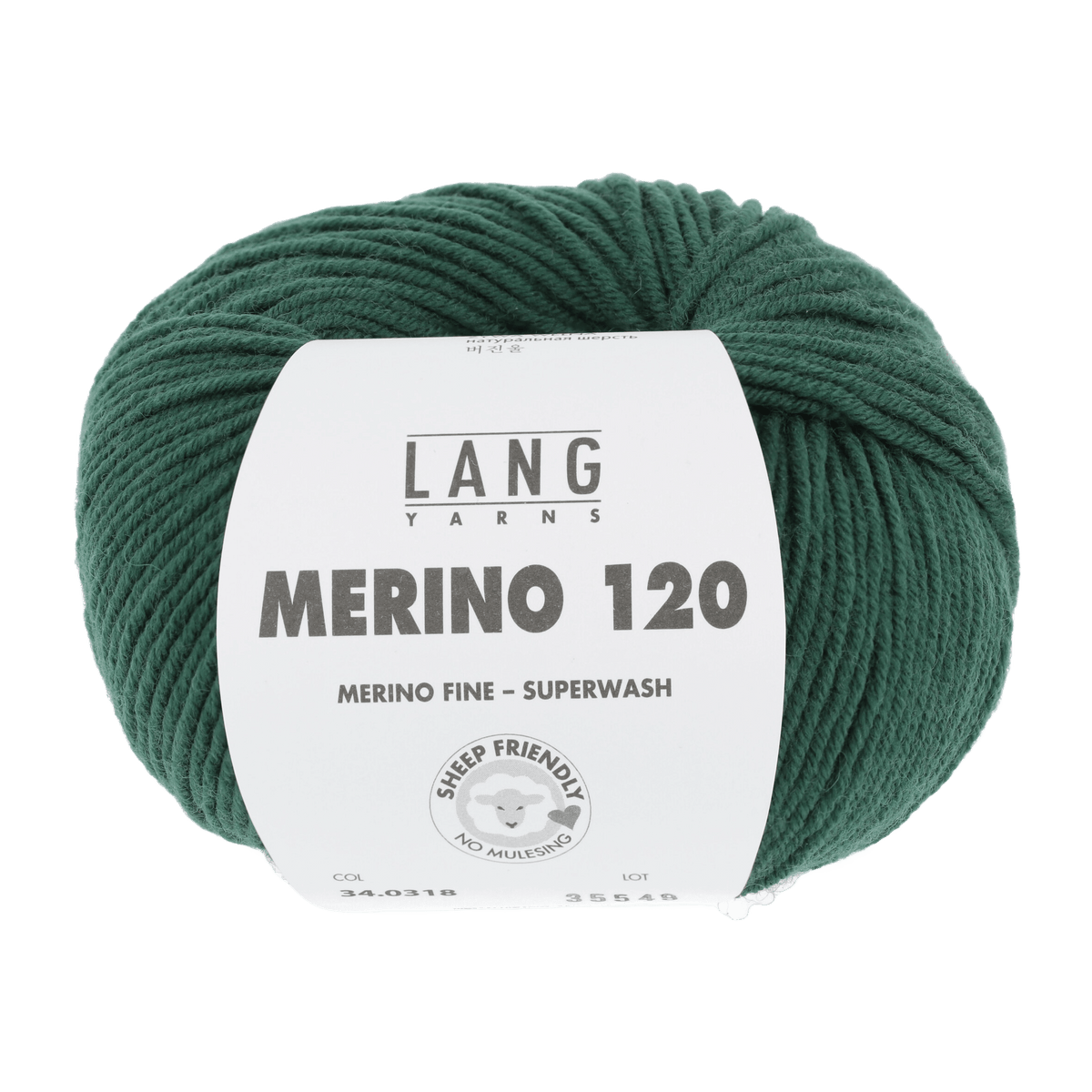 Lang Yarns Sock Yarn Dark Green LANGYARNS | Merino 120 | DK | 34
