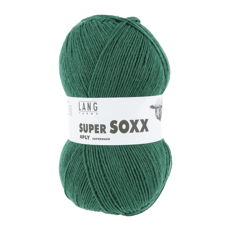 Lang Yarns Sock Yarn Dark Green LANGYARNS | Sock Yarn | SUPER SOXX | 4-Ply | 642