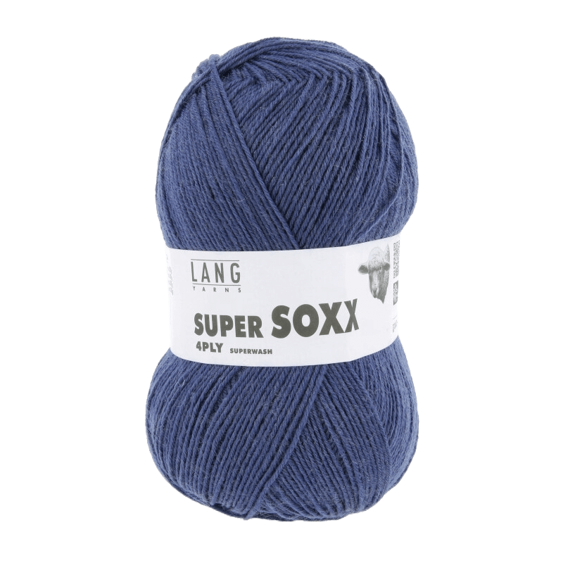 Lang Yarns Sock Yarn Dark Jeans LANGYARNS | Sock Yarn | SUPER SOXX | 4-Ply | 642