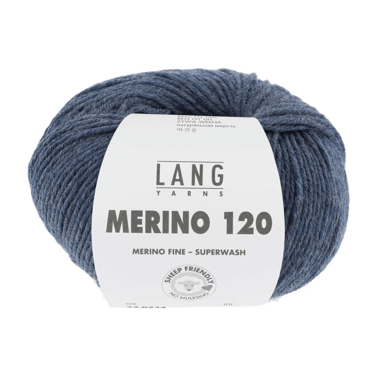 Lang Yarns Sock Yarn Dark Jeans Mélange LANGYARNS | Merino 120 | DK | 34