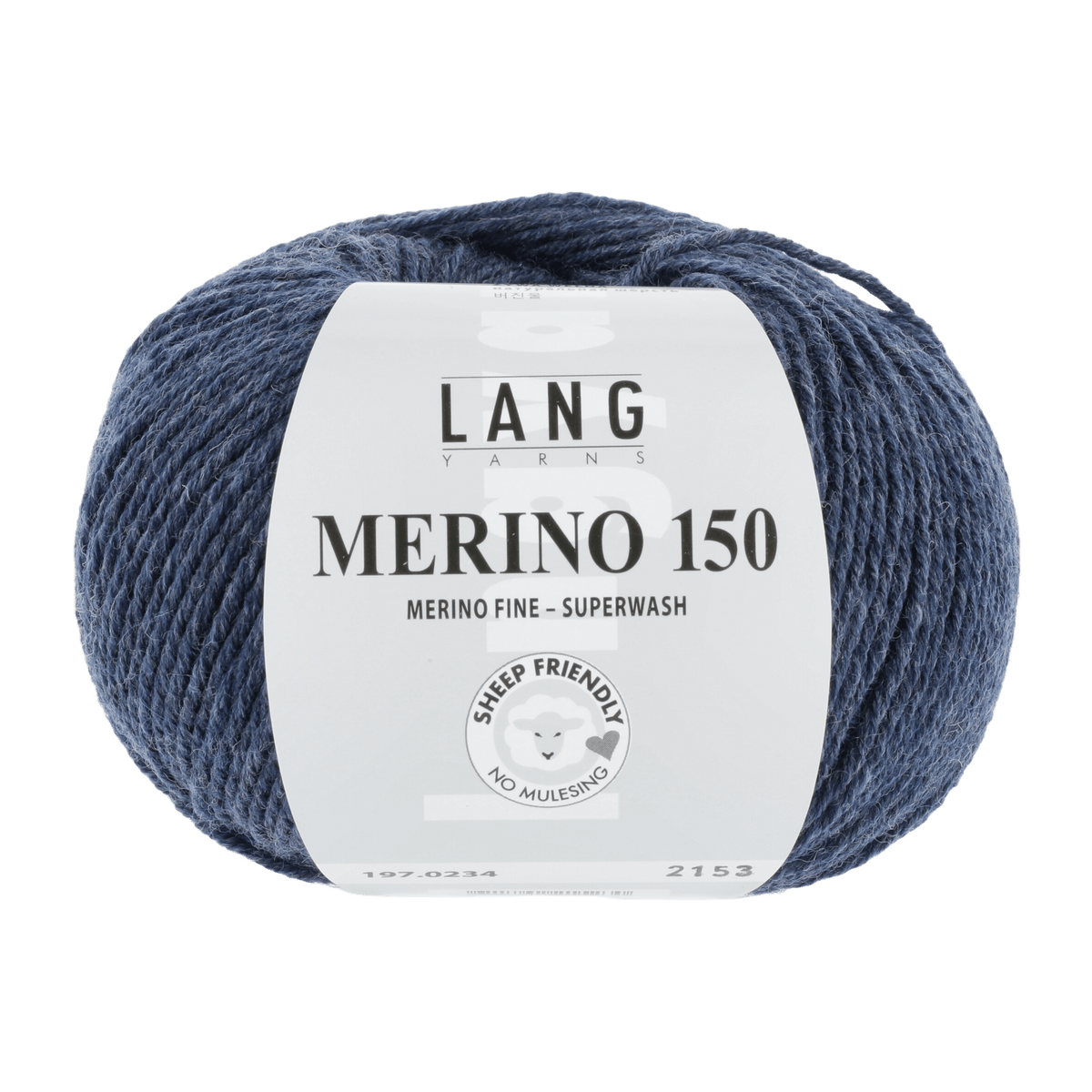 Lang Yarns Sock Yarn Dark Jeans Mélange LANGYARNS | Merino 150 | Sock / Baby | 197