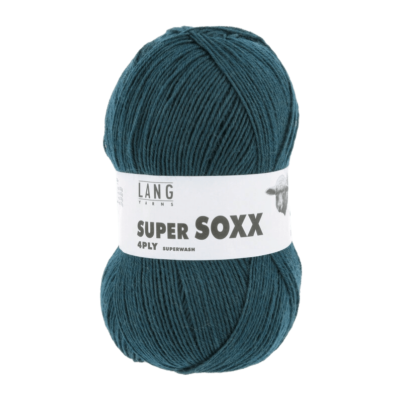 Lang Yarns Sock Yarn Dark Petrol LANGYARNS | Sock Yarn | SUPER SOXX | 4-Ply | 642