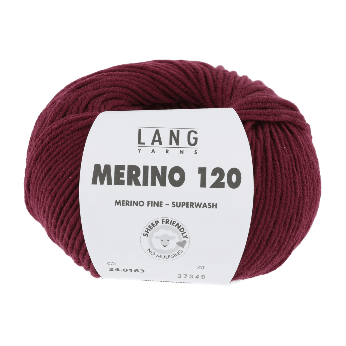 Lang Yarns Sock Yarn Dark Red LANGYARNS | Merino 120 | DK | 34