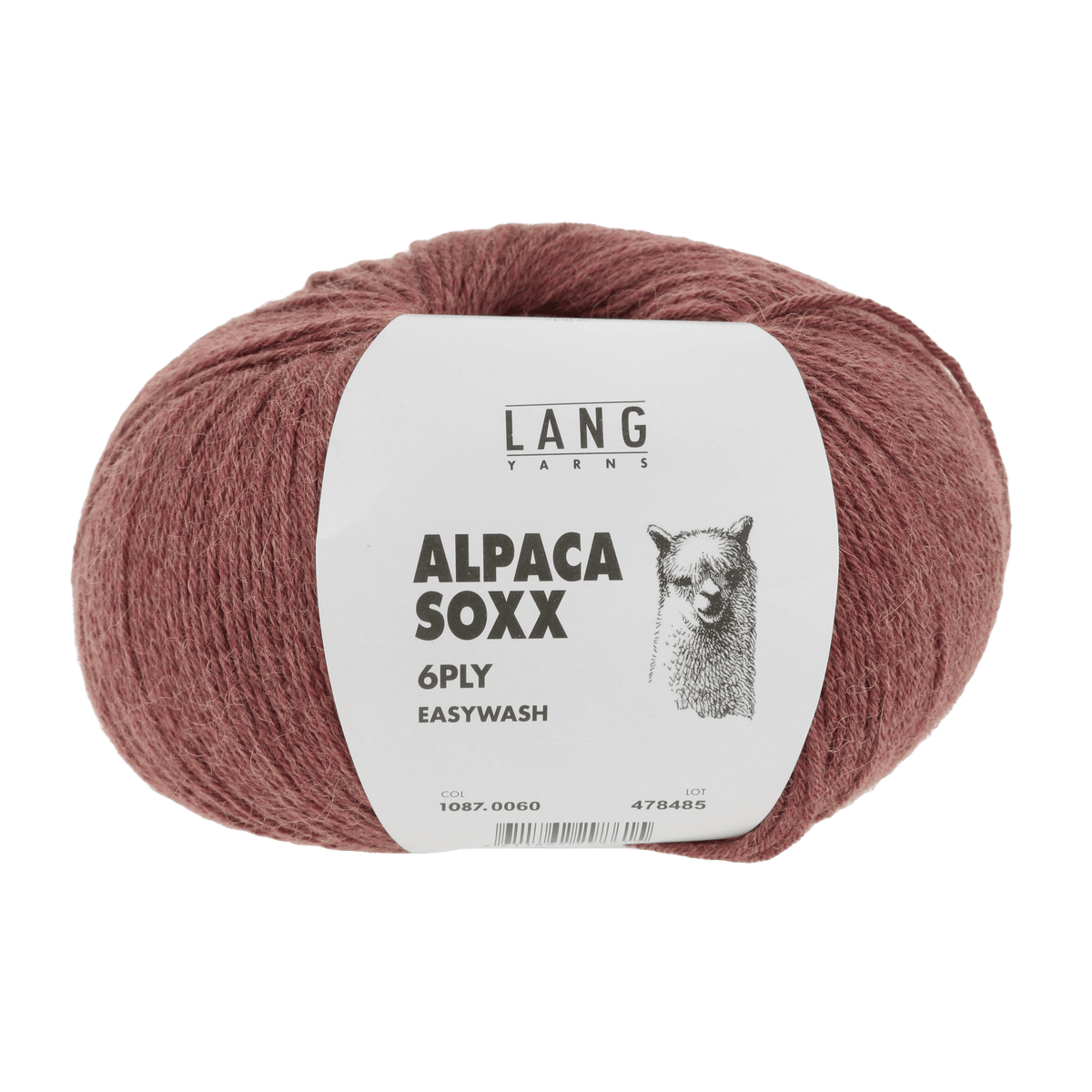 Lang Yarns Sock Yarn Dark Red Mélange LANGYARNS | Sock Yarn | Alpaca Soxx | 6-Ply | 1087