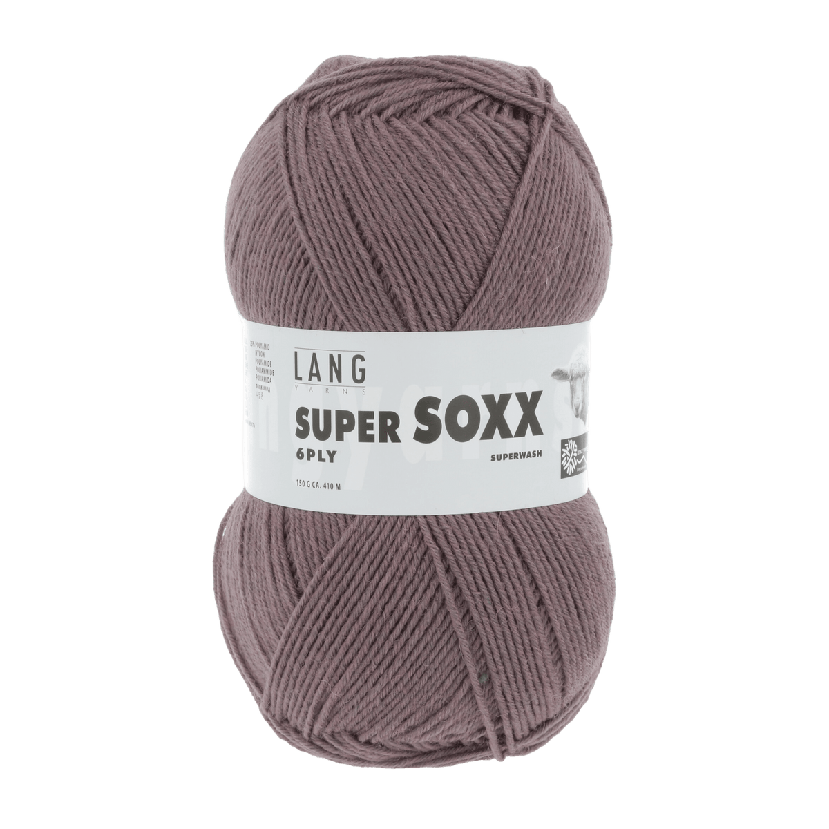 Lang Yarns Sock Yarn Dusky Pink LANGYARNS | Sock Yarn | SUPER SOXX | 6-Ply | 907