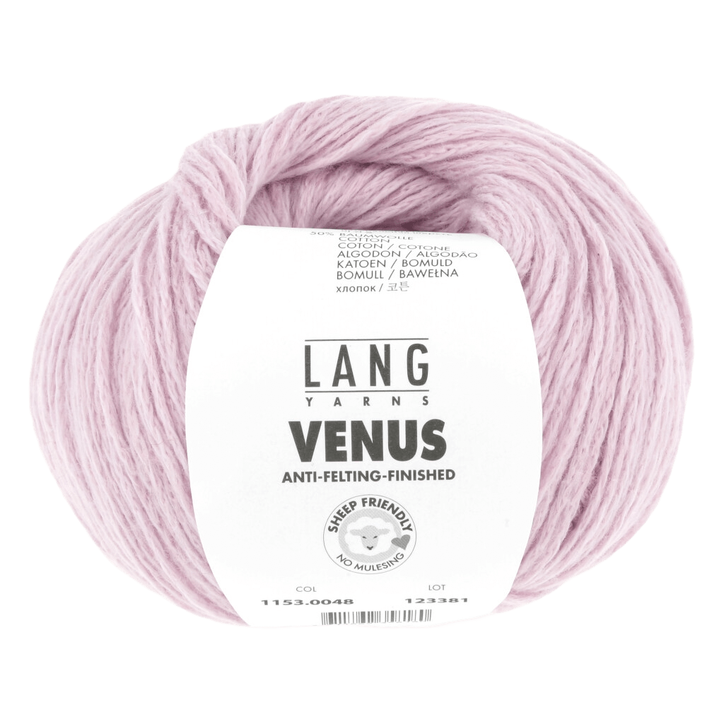 Lang Yarns Sock Yarn Dusky Pink LANGYARNS | Venus | DK | 1153