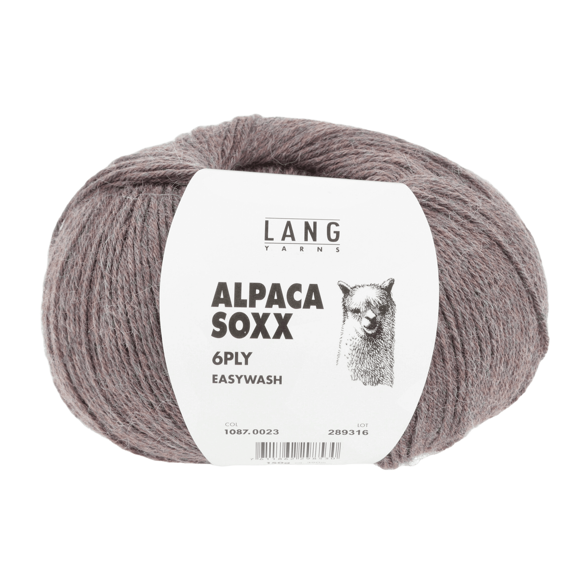 Lang Yarns Sock Yarn Dusty Pink Mélange LANGYARNS | Sock Yarn | Alpaca Soxx | 6-Ply | 1087