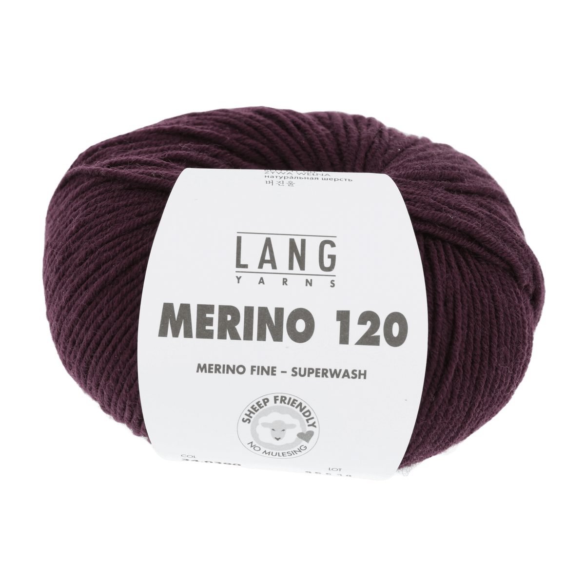 Lang Yarns Sock Yarn Eggplant LANGYARNS | Merino 120 | DK | 34