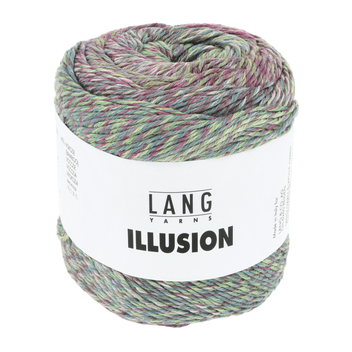 Lang Yarns Sock Yarn Fuchsia / Green / Blue LANGYARNS | Illusion| DK | 1155