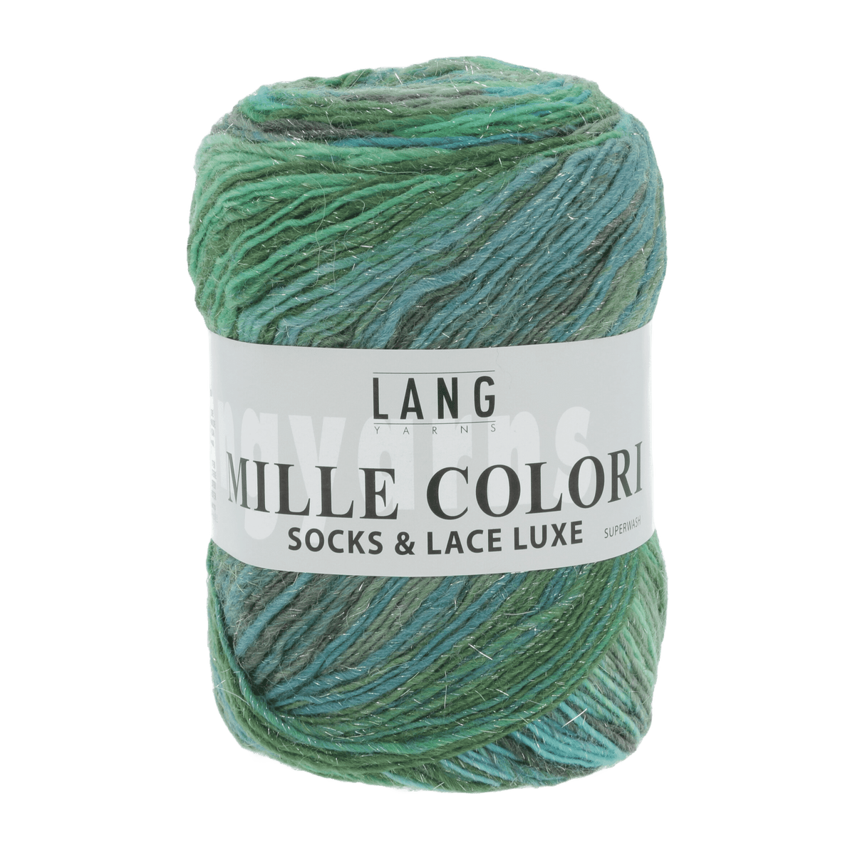 Lang Yarns Sock Yarn Green / Blue / Grey LANGYARNS | Sock Yarn | MILLE COLORI SOCKS & LACE LUXE | 859