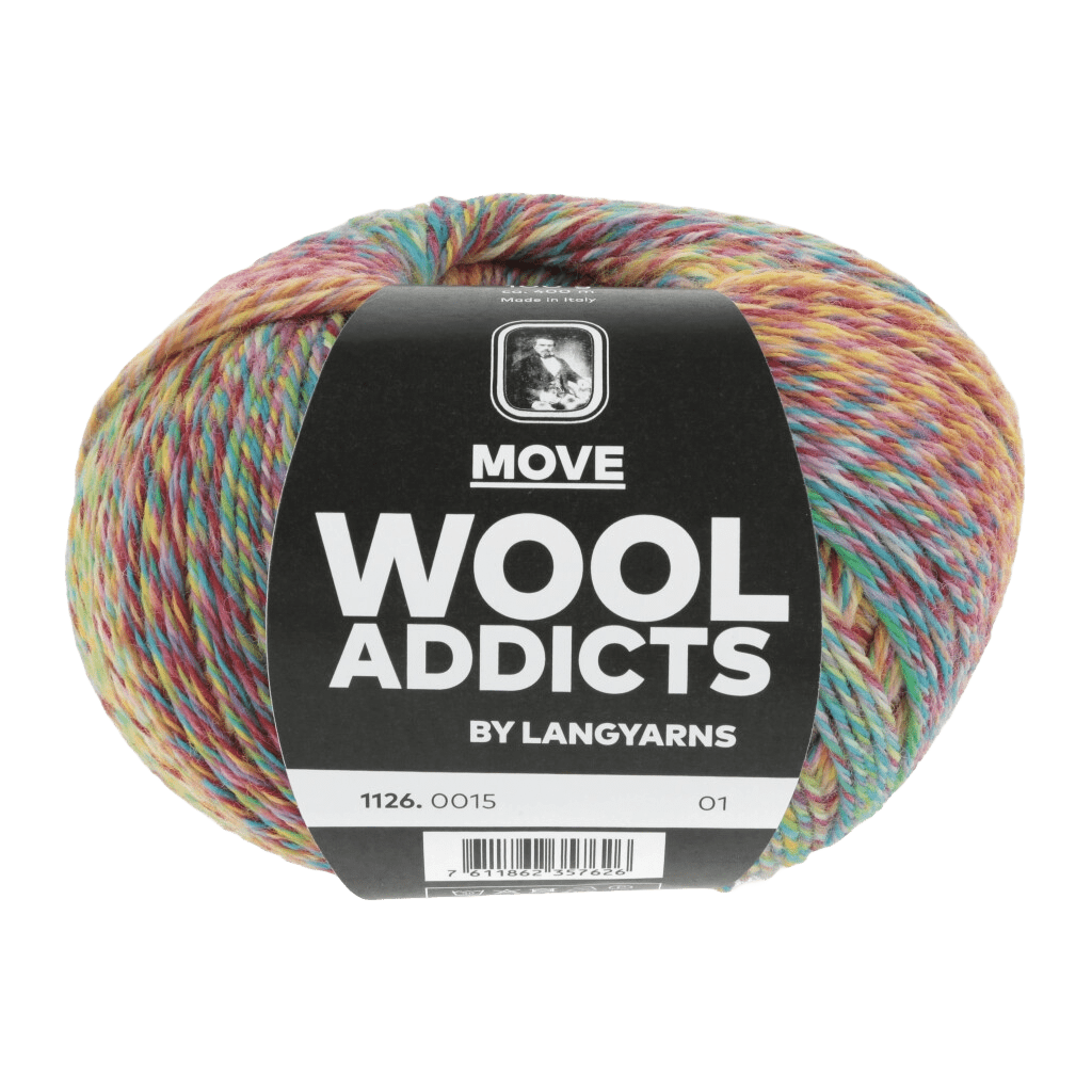 Lang Yarns Sock Yarn Green / Blue / Pink / Bordeaux LANGYARNS | WOOLADDICTS | Sock Yarn | MOVE | 4-Ply | 1126