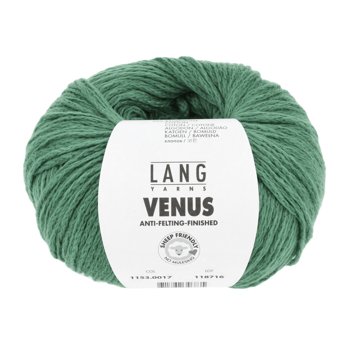 Lang Yarns Sock Yarn Green LANGYARNS | Venus | DK | 1153