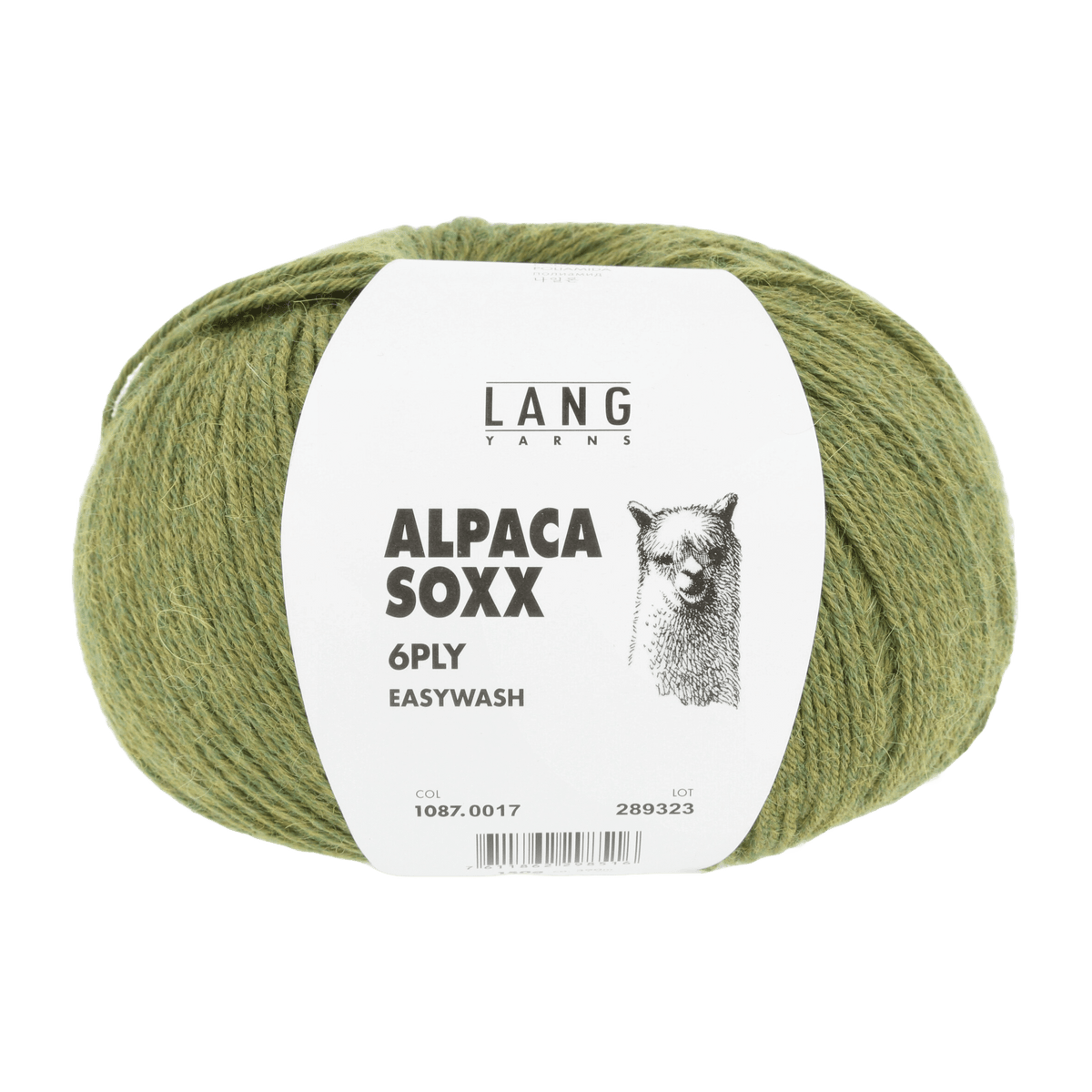 Lang Yarns Sock Yarn Green Mélange LANGYARNS | Sock Yarn | Alpaca Soxx | 6-Ply | 1087