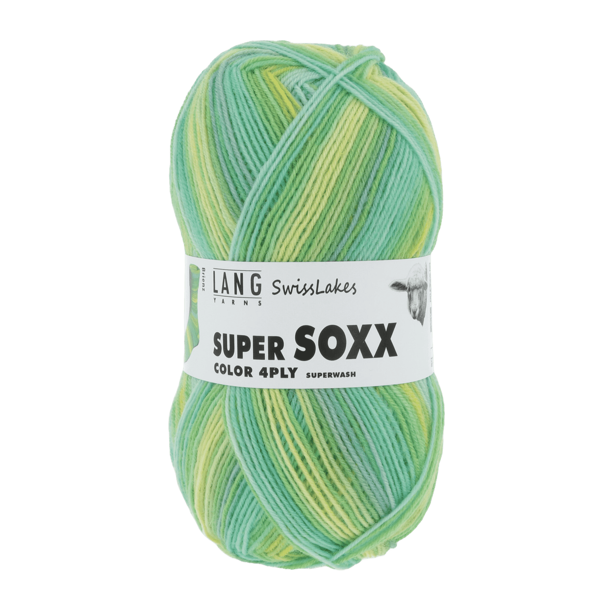 Lang Yarns Sock Yarn Green / Mint - Brienz LANGYARNS | Sock Yarn | SUPER SOXX COLOUR | 4-Ply | 901