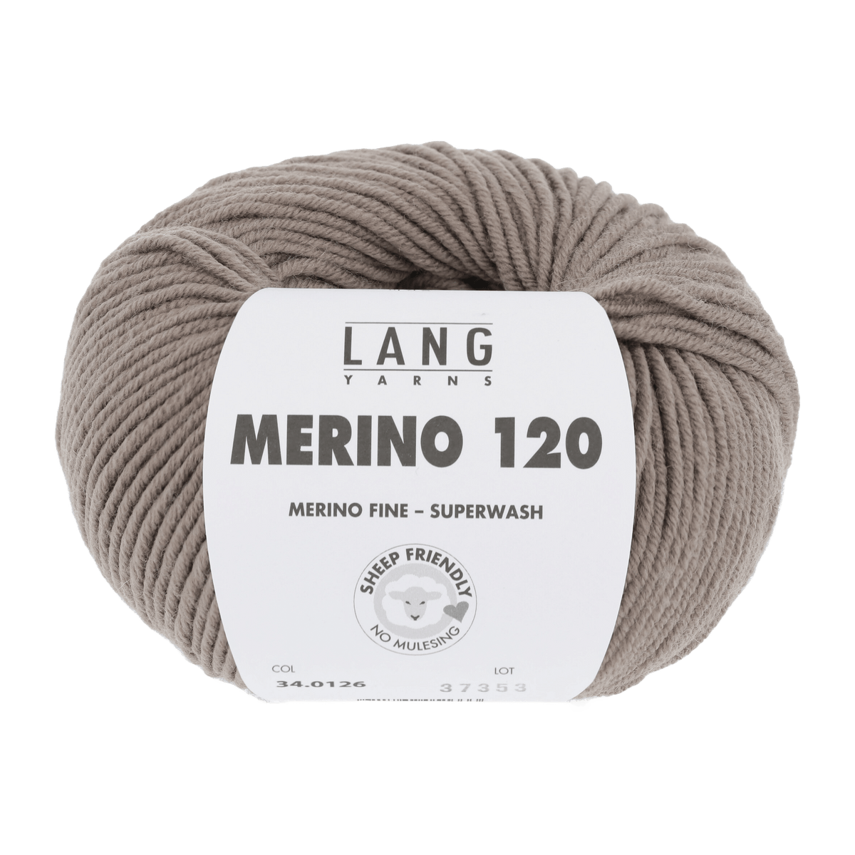 Lang Yarns Sock Yarn Grey Brown LANGYARNS | Merino 120 | DK | 34