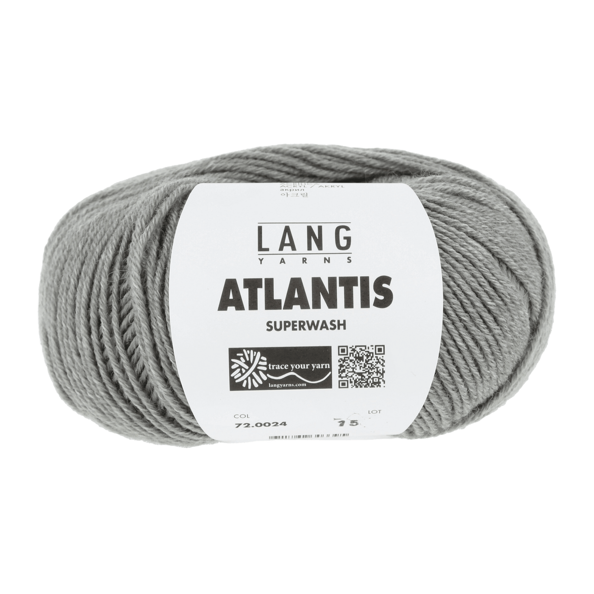 Lang Yarns Sock Yarn Grey LANGYARNS | Atlantis | DK | 72