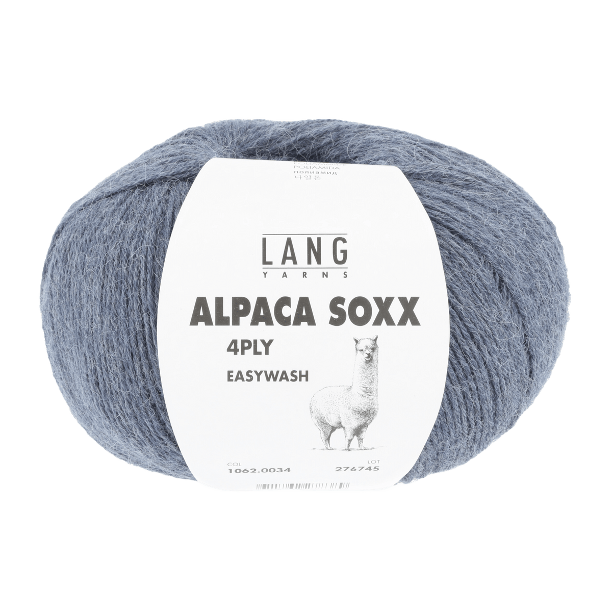 Lang Yarns Sock Yarn Jeans Mélange LANGYARNS | Sock Yarn | Alpaca Soxx | 4-Ply | 1062
