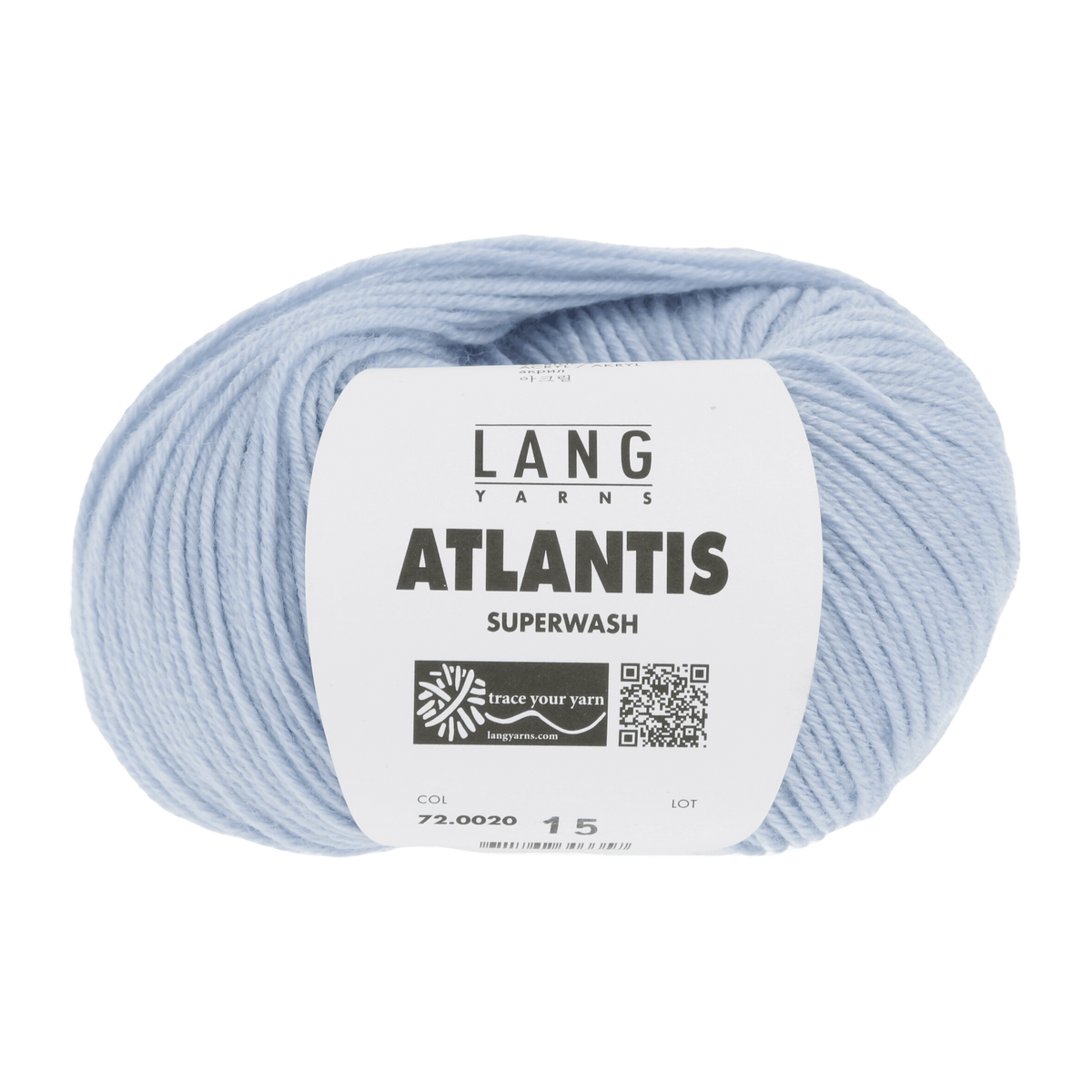 Lang Yarns Sock Yarn Light blue LANGYARNS | Atlantis | DK | 72