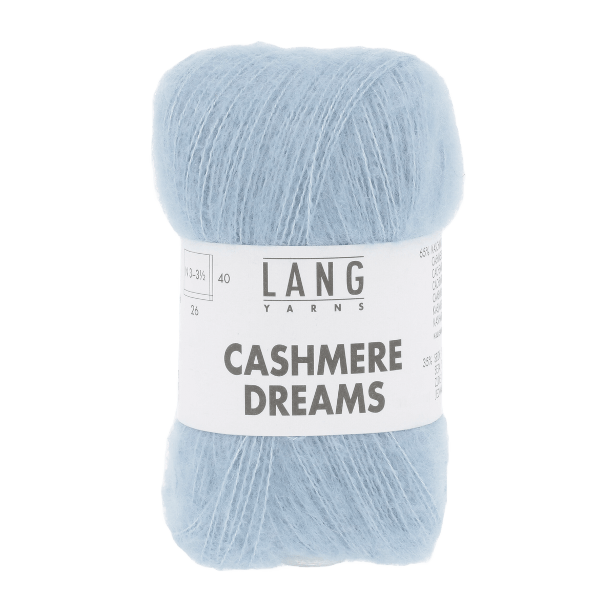 Lang Yarns Sock Yarn Light Blue LANGYARNS | Cashmere Dreams | Sport | 1085