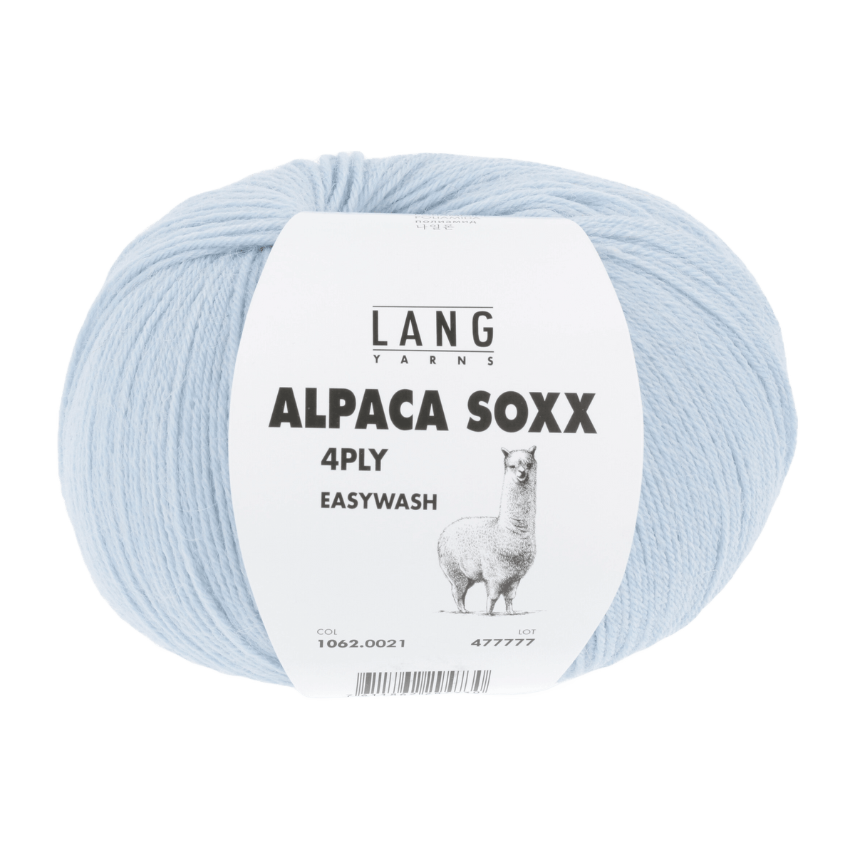 Lang Yarns Sock Yarn Light Blue LANGYARNS | Sock Yarn | Alpaca Soxx | 4-Ply | 1062
