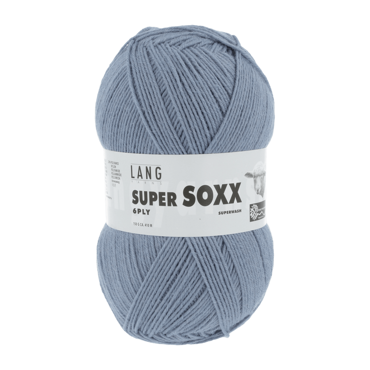 Lang Yarns Sock Yarn Light Blue LANGYARNS | Sock Yarn | SUPER SOXX | 6-Ply | 907