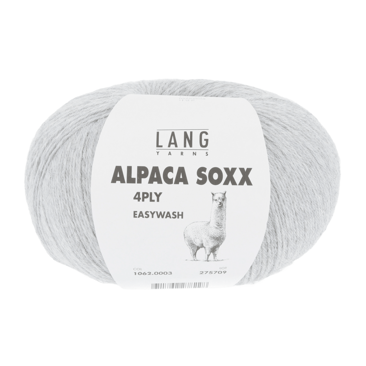 Lang Yarns Sock Yarn Light Grey Mélange LANGYARNS | Sock Yarn | Alpaca Soxx | 4-Ply | 1062