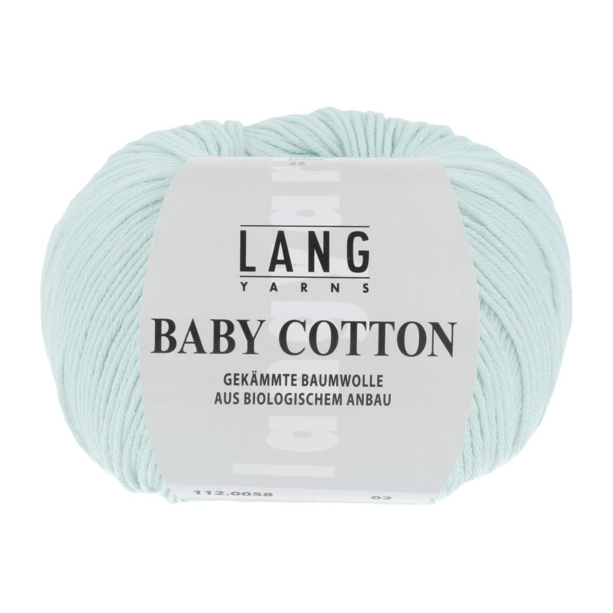 Lang Yarns Sock Yarn Light Mint LANGYARNS | Baby Yarn | Baby Cotton | 4-Ply | 112