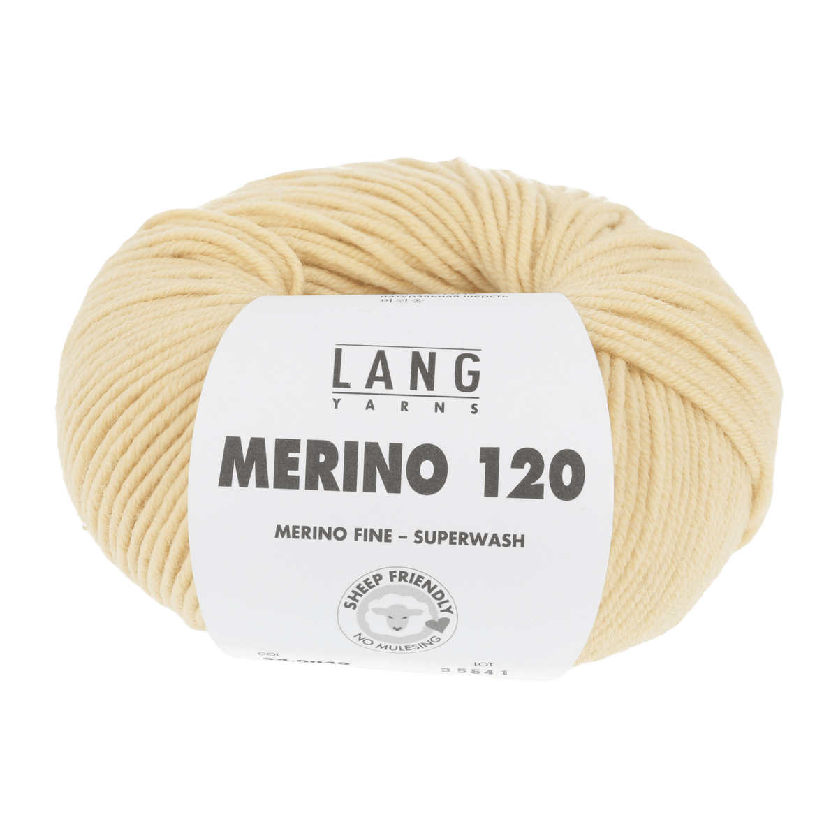 Lang Yarns Sock Yarn Light Yellow LANGYARNS | Merino 120 | DK | 34