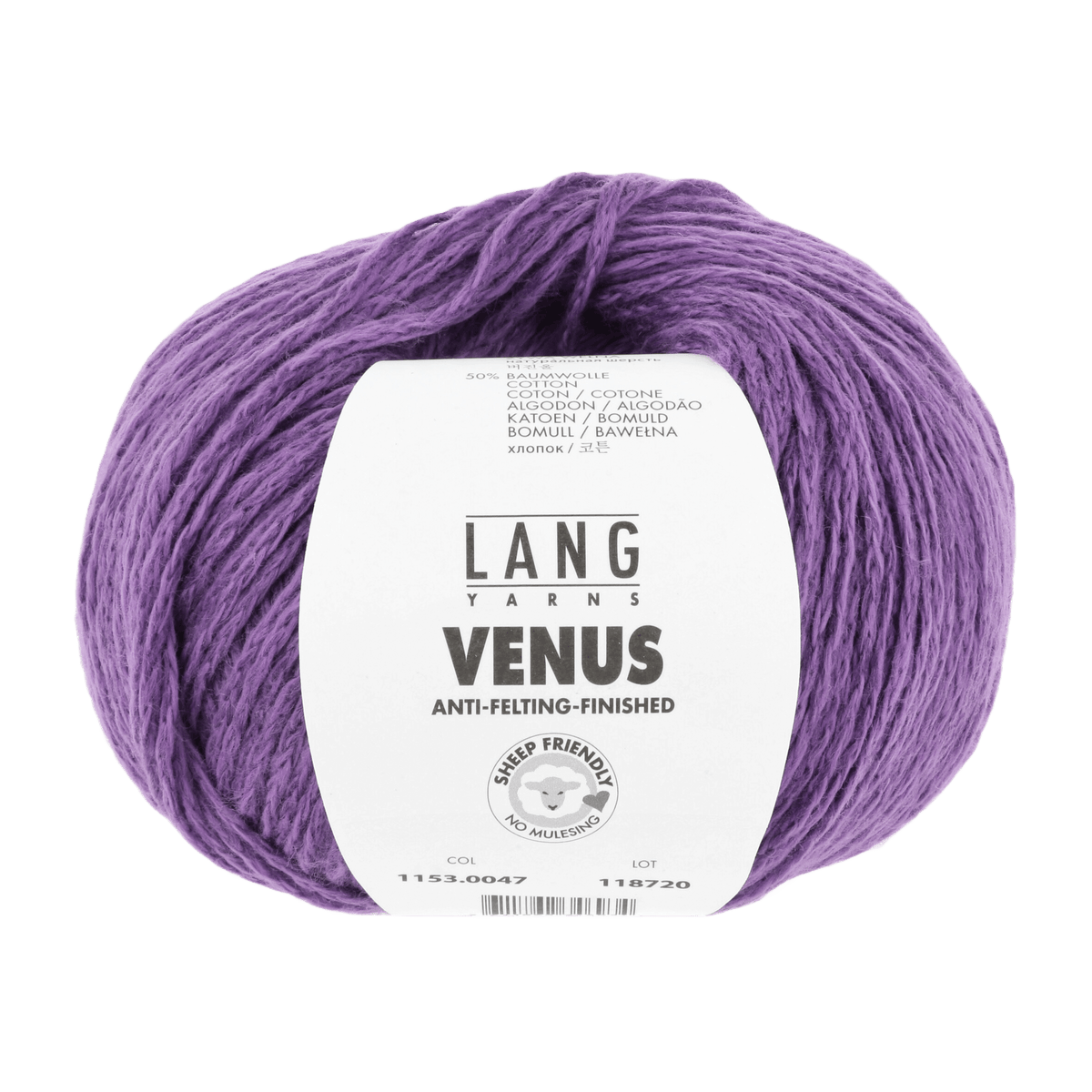 Lang Yarns Sock Yarn Lilac 2 LANGYARNS | Venus | DK | 1153