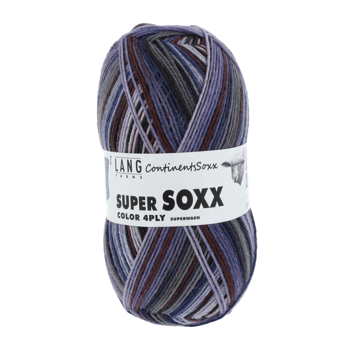 Lang Yarns Sock Yarn Lilac - Asia LANGYARNS | Sock Yarn | SUPER SOXX COLOUR | 4-Ply | 901