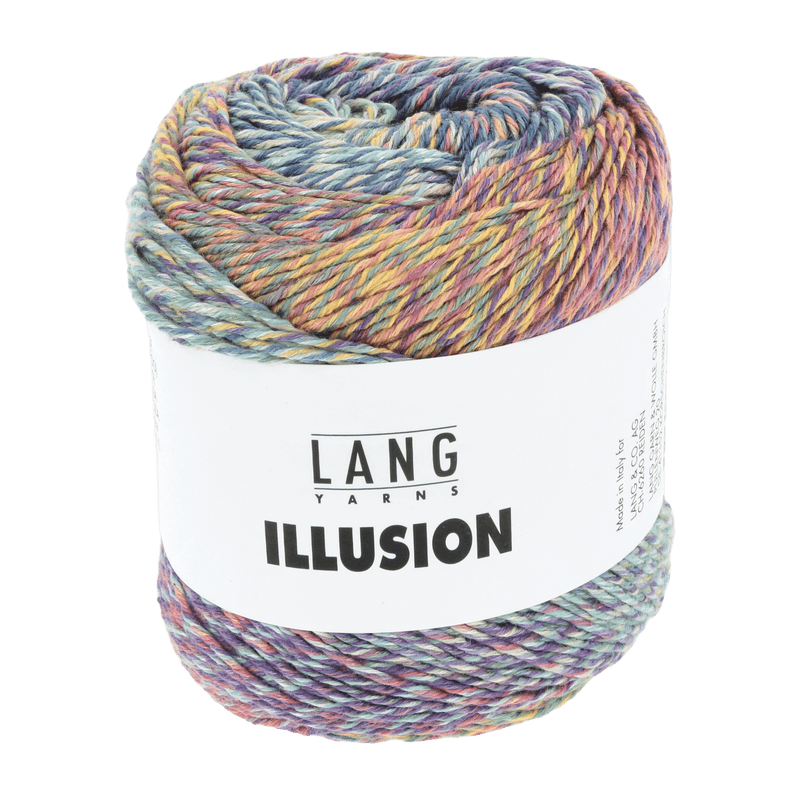Lang Yarns Sock Yarn Lilac / Petrol / Yellow / Light Blue LANGYARNS | Illusion| DK | 1155