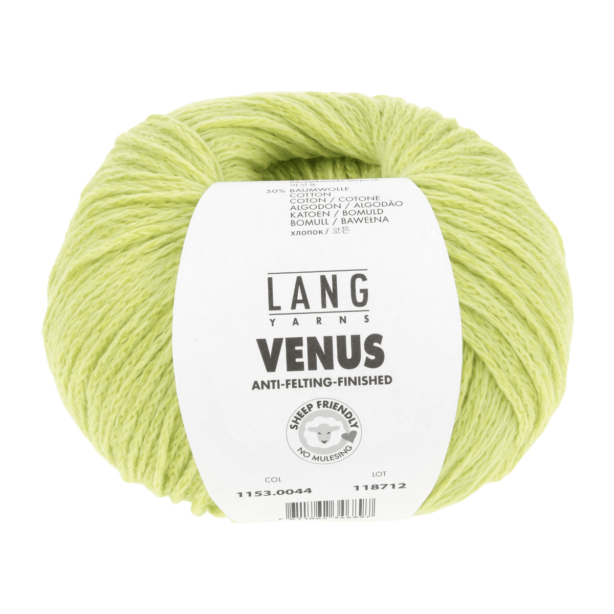 Lang Yarns Sock Yarn Lime LANGYARNS | Venus | DK | 1153