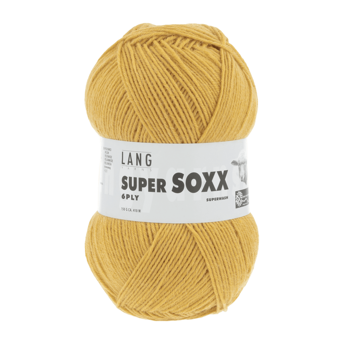 Lang Yarns Sock Yarn Marigold LANGYARNS | Sock Yarn | SUPER SOXX | 6-Ply | 907