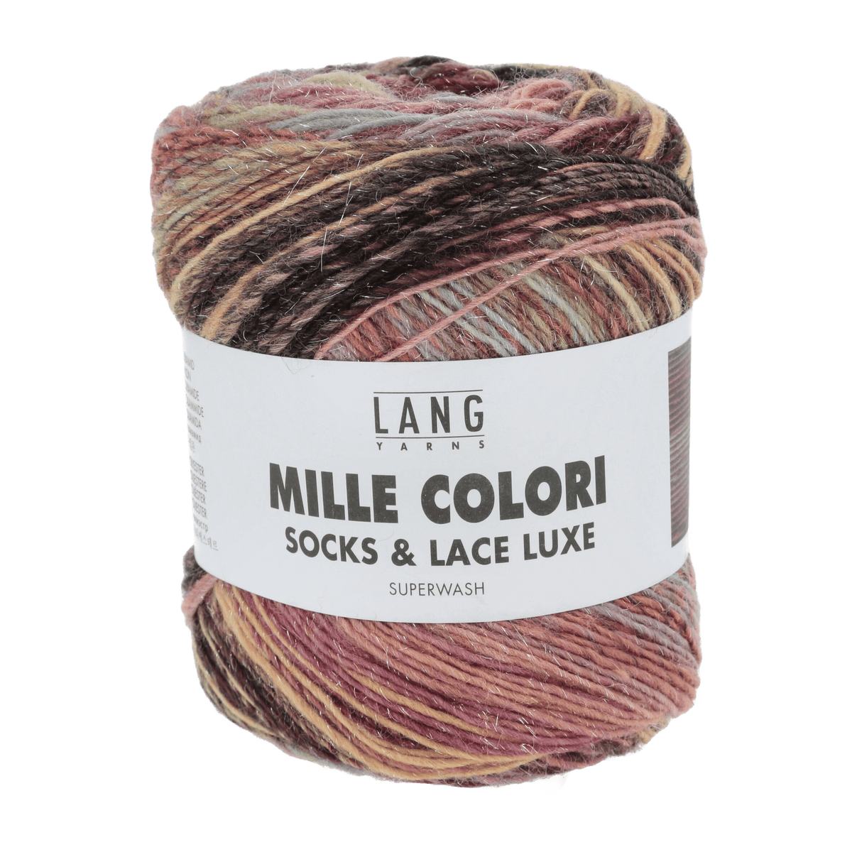 Lang Yarns Sock Yarn Multicolour Dark LANGYARNS | Sock Yarn | MILLE COLORI SOCKS & LACE LUXE | 859