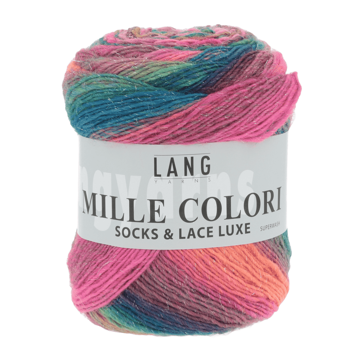 Lang Yarns Sock Yarn Multicolour Pink / Blue LANGYARNS | Sock Yarn | MILLE COLORI SOCKS & LACE LUXE | 859