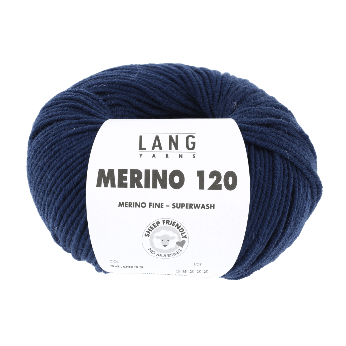 Lang Yarns Sock Yarn Navy LANGYARNS | Merino 120 | DK | 34
