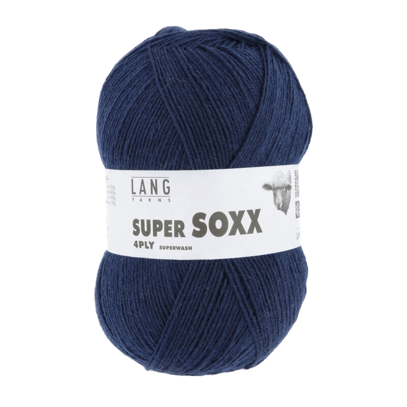 Lang Yarns Sock Yarn Navy LANGYARNS | Sock Yarn | SUPER SOXX | 4-Ply | 642