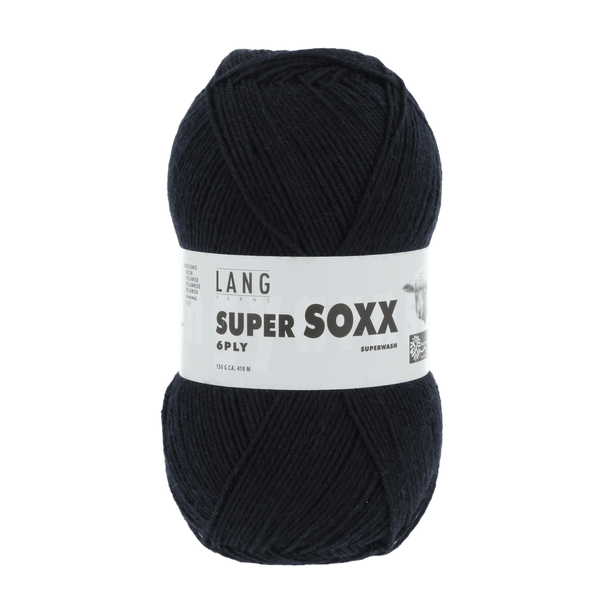Lang Yarns Sock Yarn Night Blue LANGYARNS | Sock Yarn | SUPER SOXX | 6-Ply | 907