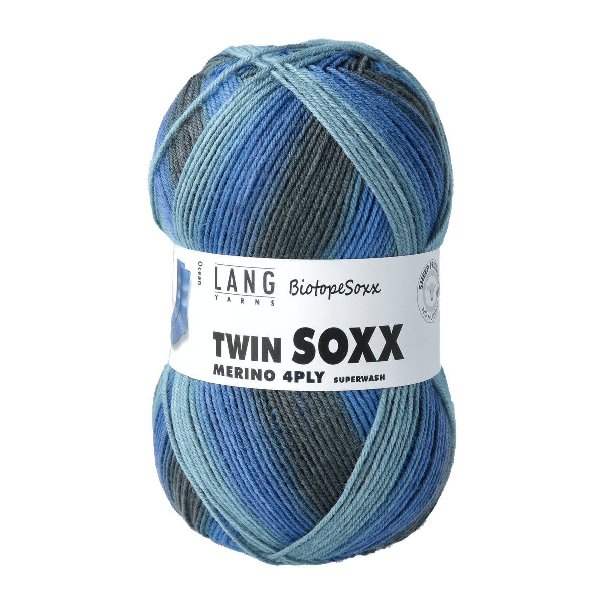 Lang Yarns Sock Yarn Ocean | Blue LANGYARNS | Twin Soxx Merino | 4 PLY | 948