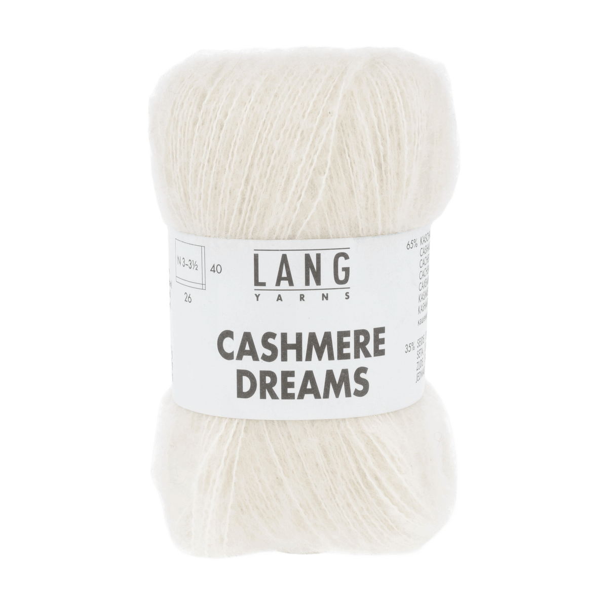 Lang Yarns Sock Yarn Offwhite LANGYARNS | Cashmere Dreams | Sport | 1085