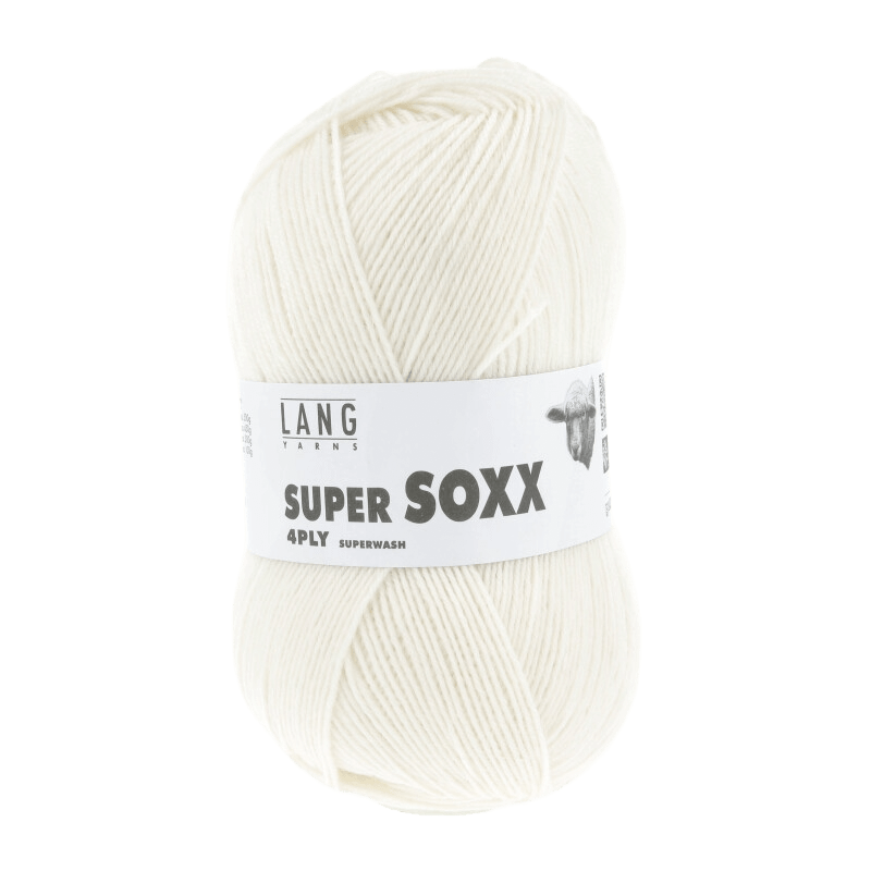 Lang Yarns Sock Yarn Offwhite LANGYARNS | Sock Yarn | SUPER SOXX | 4-Ply | 642