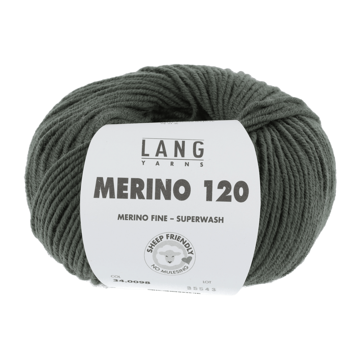 Lang Yarns Sock Yarn Olive LANGYARNS | Merino 120 | DK | 34
