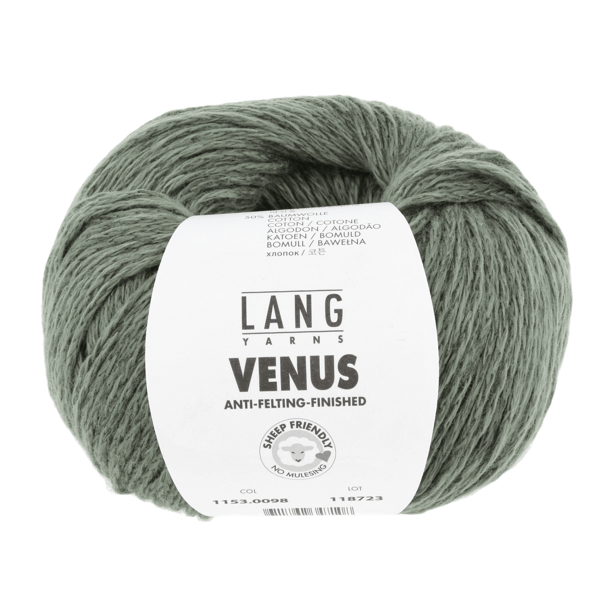 Lang Yarns Sock Yarn Olive LANGYARNS | Venus | DK | 1153