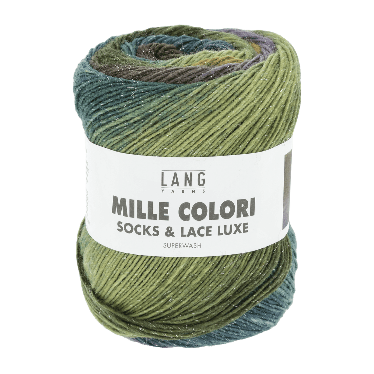 Lang Yarns Sock Yarn Olive / Lilac / Petrol LANGYARNS | Sock Yarn | MILLE COLORI SOCKS & LACE LUXE | 859
